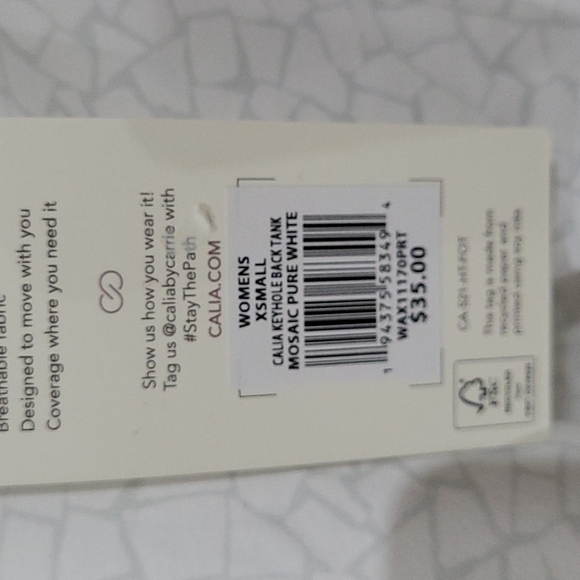 Calia Keyhole Back Tank Top NWT - Picture 6 of 7